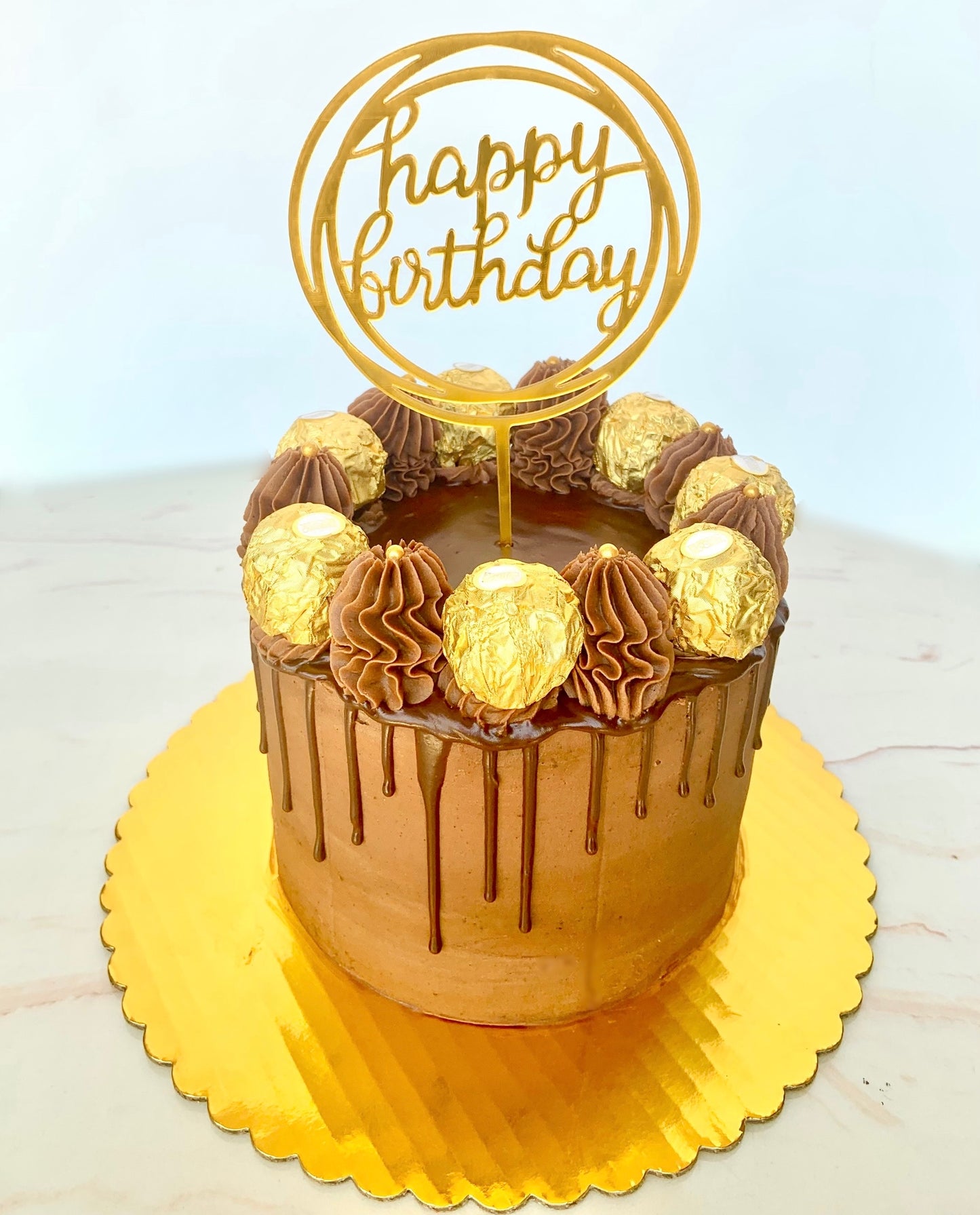 Ferrero Rocher Drip Cake