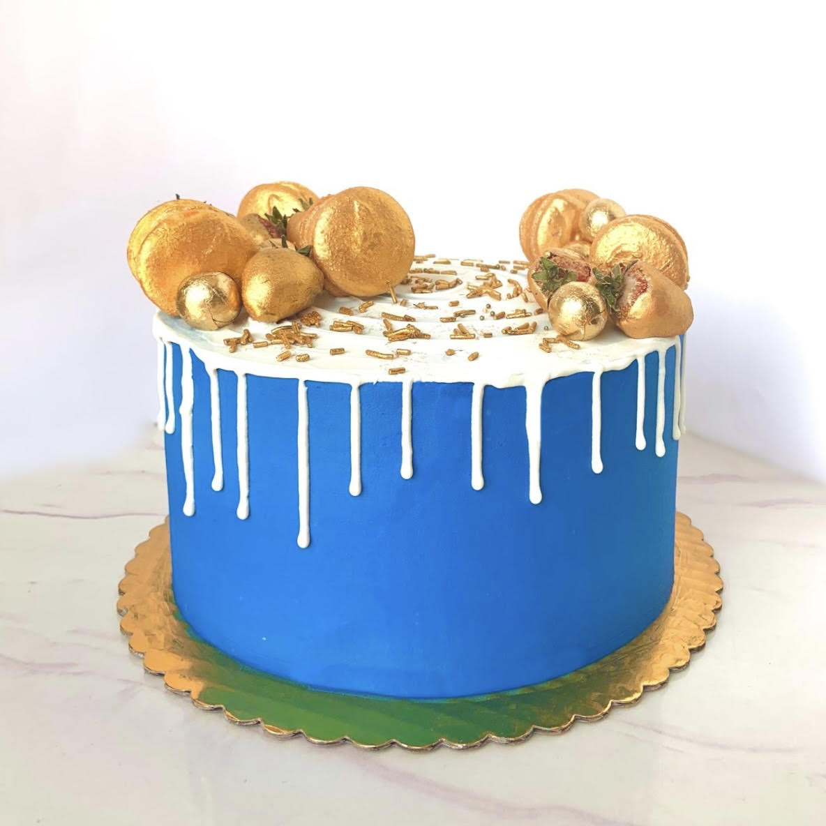 Blue and Gold Decor
