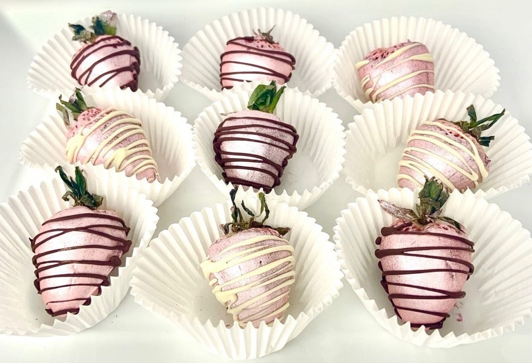 Baby Pink Chocolate Covered Strawberries