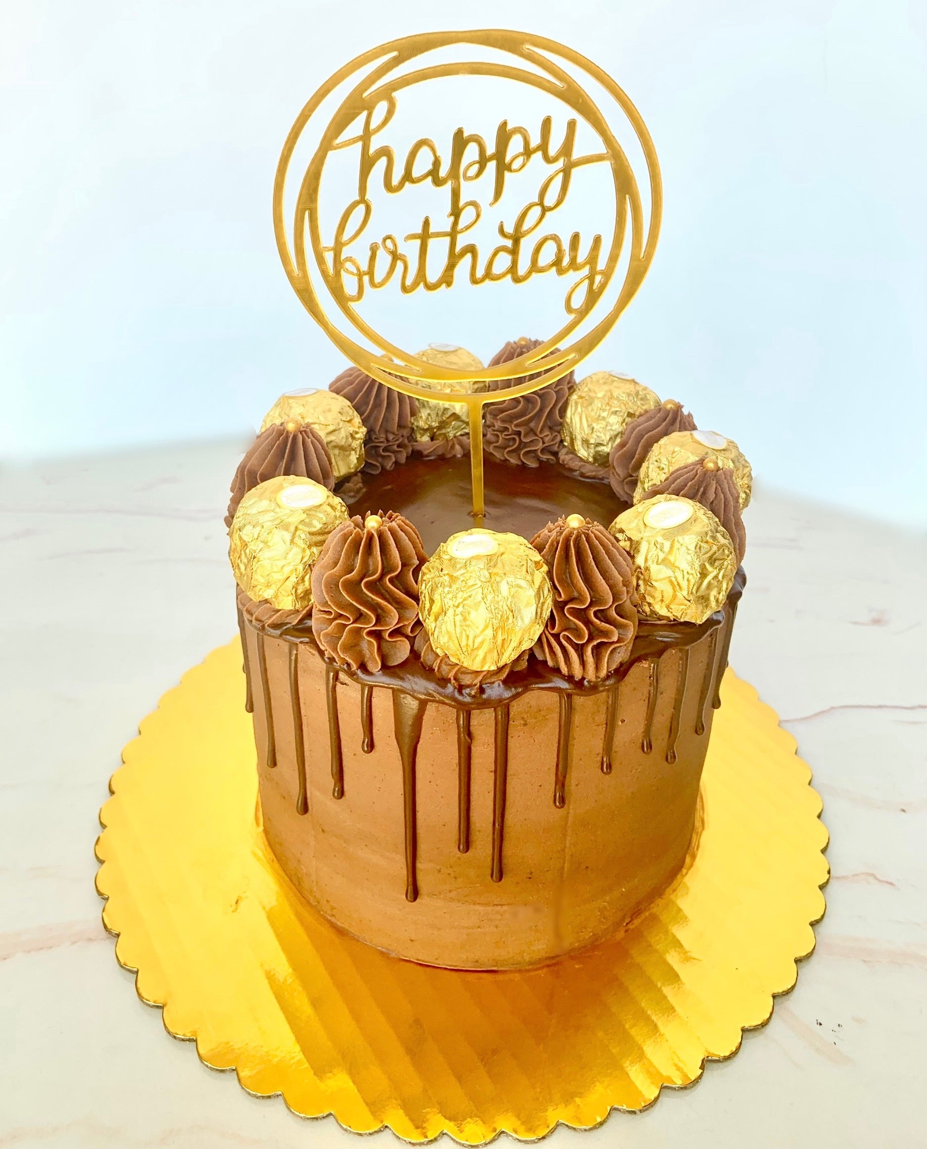 Send 3 Tier Premium Rocher & Almond Cake Online in India at Indiagift.in
